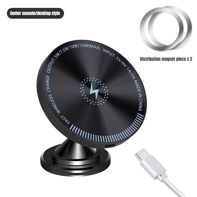 2025 Magnetic Wireless Car Phone Charger Adapter 15W Air Vent Car Phone Holder for IPhone 16 15 14 13 Pro Max Plus 12 Samsung