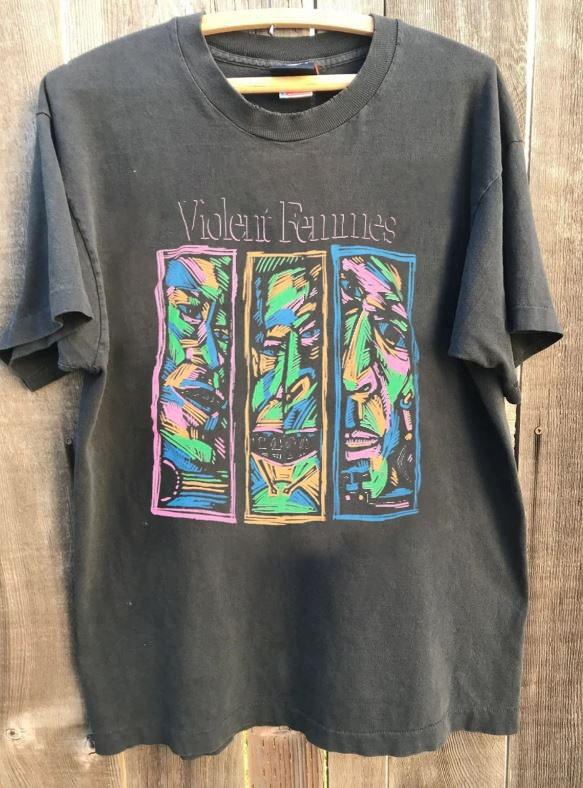 Violent Femmes Rock Band Tour Rare Charcoal Unisex Shirt Vtg S-5XL KH16386 XXL