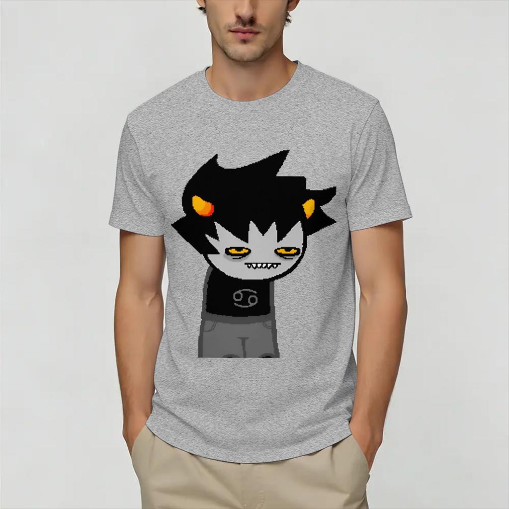 Unisex T-Shirts Homestucks Dave Strider Vintage 100% Baumwolle T-Shirts Kurzarm T-Shirt Rundhalsausschnitt Oberteile Geschenkidee