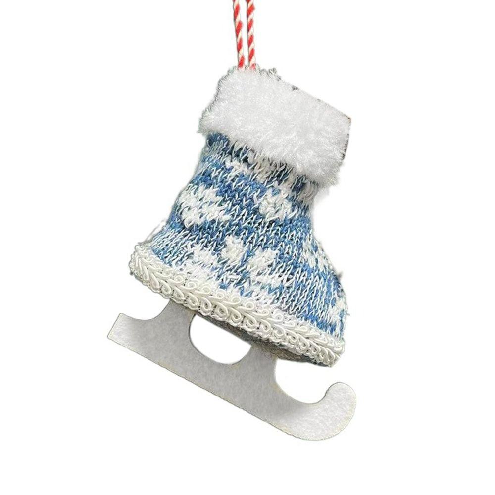 

Мини-рождественский кулон в виде конька, подвесное рождественское украшение, изысканная рождественская елка, подвеска для вечеринки F