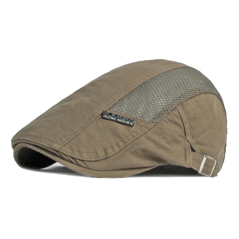 Spring Summer Men Breathable Mesh Newsboy Caps Outdoor Sun Hats Berets Hats for Men