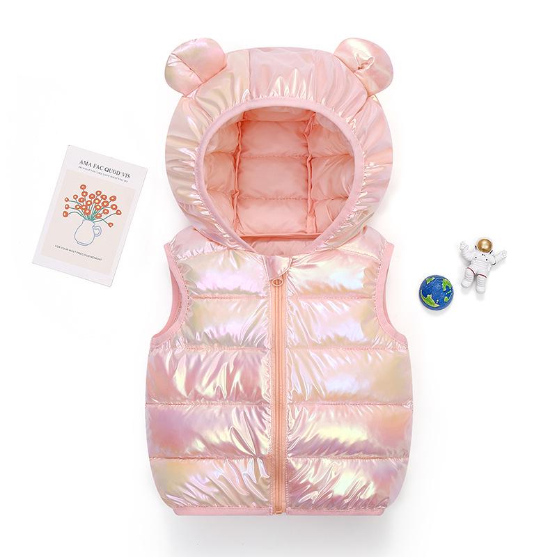 2023 Children's Thick Sleeveless Down Cotton Vest for Toddlers & Kids - Wide Shoulder Baby Outerwear for Boys & Girls