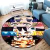 Classic Japanese-style Cartoon Demon Slayer Round Rug, Home Soft Decorative Anti-slip Yoga Mat and Chair Mat, Outdoor Floor Mat Carpet K6