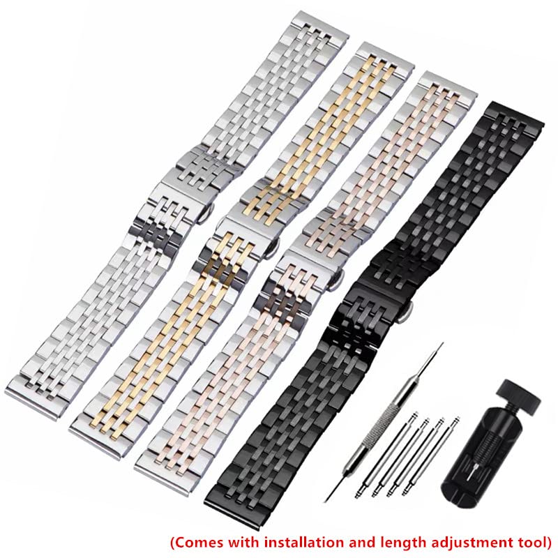 Watch Band Stainless Steel Watch Strap Metal Strap Smart Watch Band Belt Watch Band 16mm 18mm 19mm 20mm 22mm 24mm Replacement Strap Stainless Steel