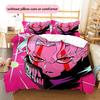 Saiki Kusuo  Pattern Bedding Quilt Set  Home Decoration  Gift (1 * duvet cover + 2 * pillowcase  without core)