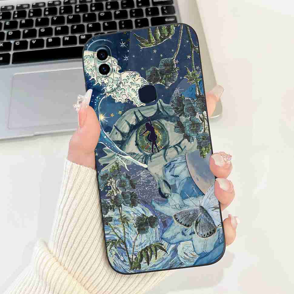For Vivo V9 1723 Case Vivo V9 Youth 1727 1726 Fashion Flowers Soft Silicone Back Cover For Vivo Y85 Y85 6.3" Protective Cases