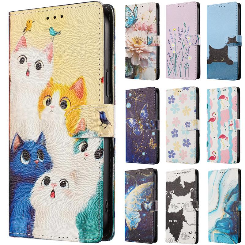 Case for Infinix Hot 60 60i 50 50i Note 50 50X 40 40X Pro Plus Smart 10 9 GT 30 20 Pro Painted Case Leather Phone Cover Fundas