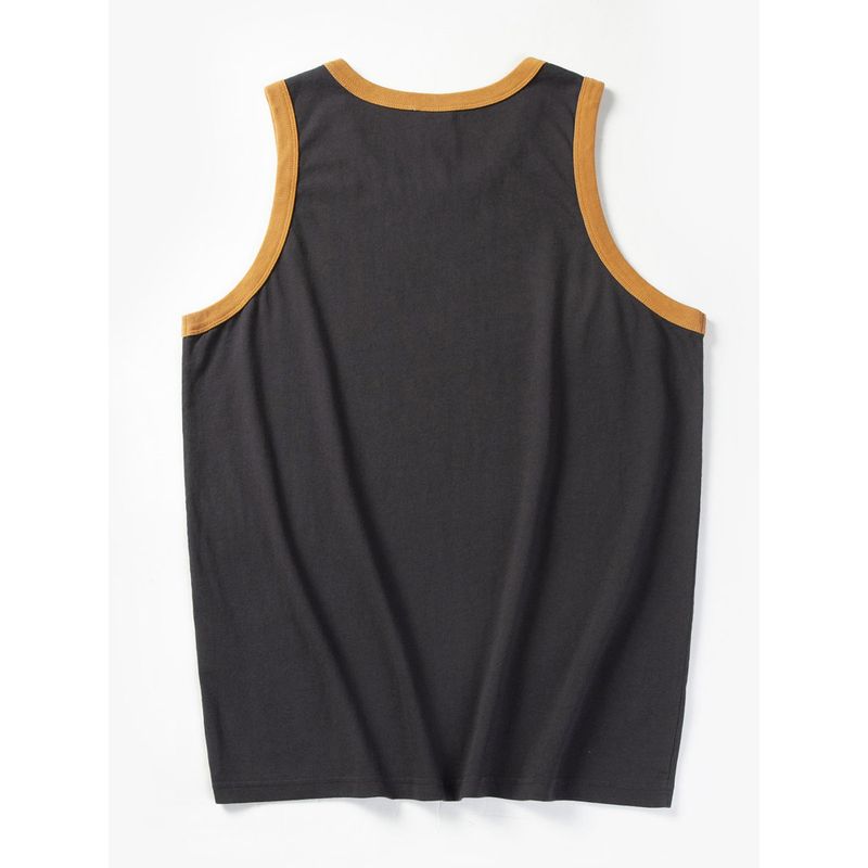 Men's Fitness Tank Top for Training, American-Style Sports, Pure Cotton Undershirt, Summer Export Men's Basketball Tank Top