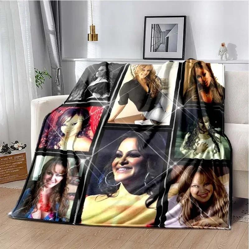 Плед с принтом латиноамериканской певицы Дженни Риверы Модный Плед для кровати, дивана, кондиционера Модный Плед для отдыха, пикника, путешествий Индивидуальный Плед 30x40in