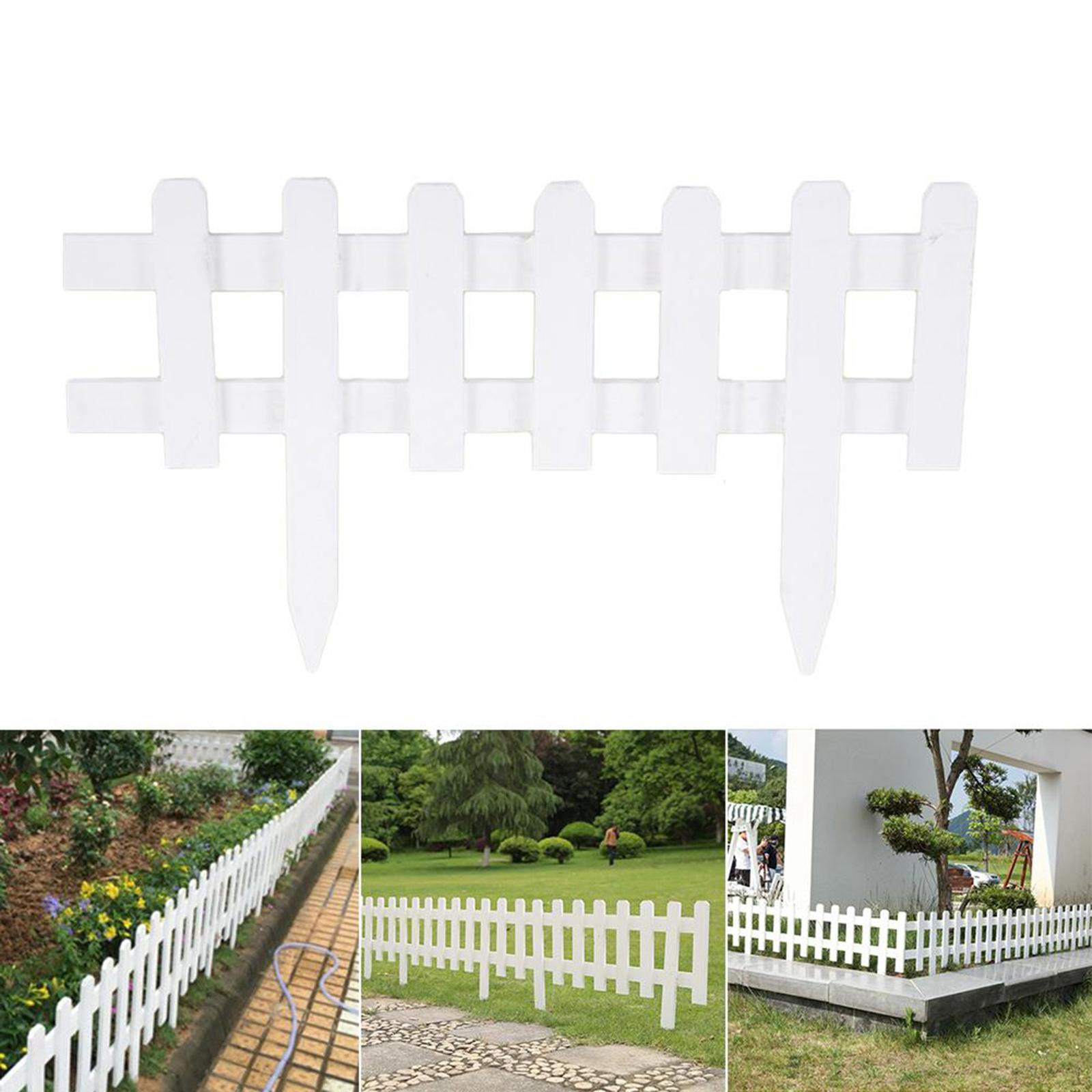 

Miniature Wood Fence Fairy Garden Terrarium Doll House diy Decor White
