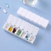 1 Stuk 7 Dagen Mini Medicijndoos Wekelijkse Tablet Houder Opberg Organizer Container Doosje 7 Vakjes Verdelers Draagbare Afgesloten Pillendoosje