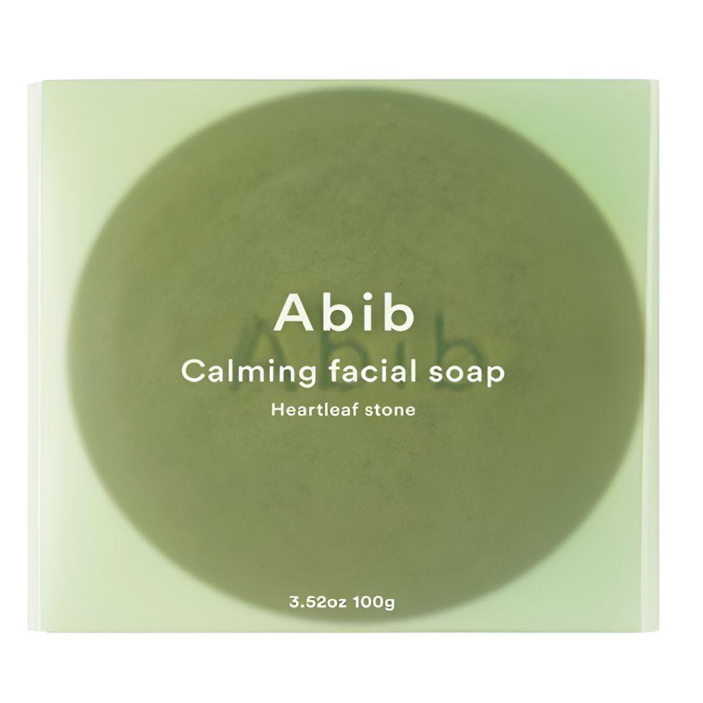 ABIB Heartleaf Calming Facial Soap Stone Gentle Cleansing Bar Soothing Face Cleanser 100g