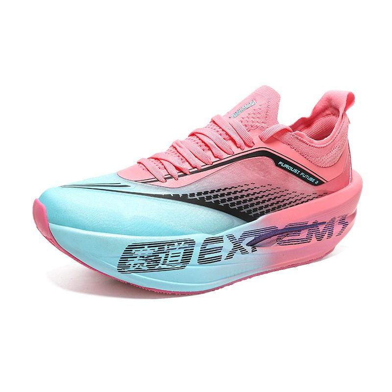 Kids Carbon Plate Running Shoes Boys Girls Lightweight Cushioned Sport Sneakers School Track Training US 2