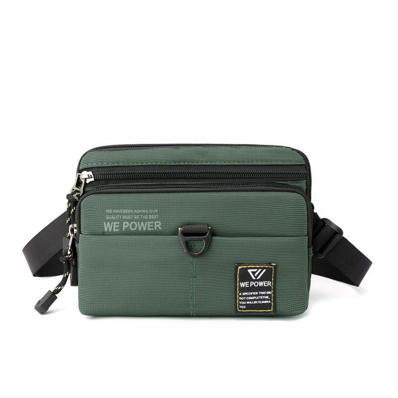 

Нейлоновые сумки, легкий дорожный рюкзак-мессенджер, мужской модный спортивный рюкзак для отдыха, студенческая корейская мужская сумка серый/зелёный