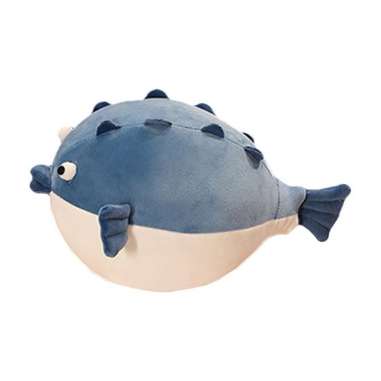 

Мягкая игрушка, кукла, толстое тело, мультяшная кукла, плюшевая игрушка, подушка для сна, украшение для дивана, милая рыба фугу, крокодил, плюшевая подушка, игрушка, рождественский подарок S синий
