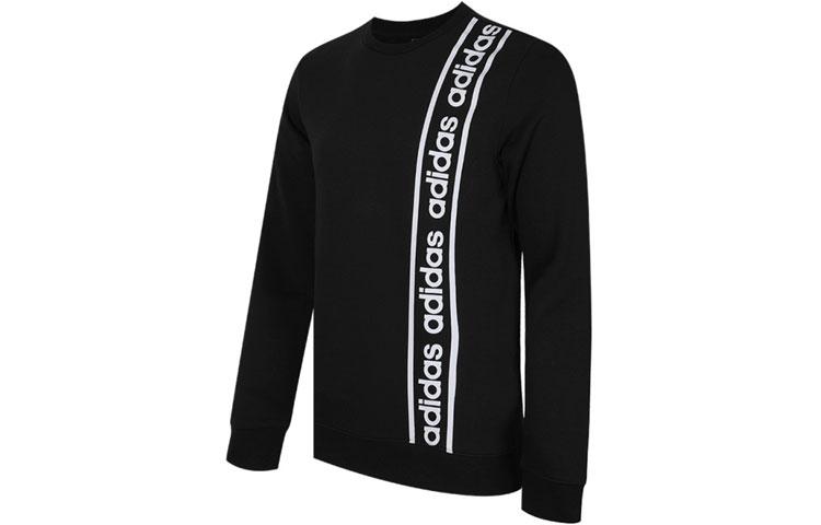 Adidas Sweatshirts Men's Black Crew Neck Moderate Regular EI5617