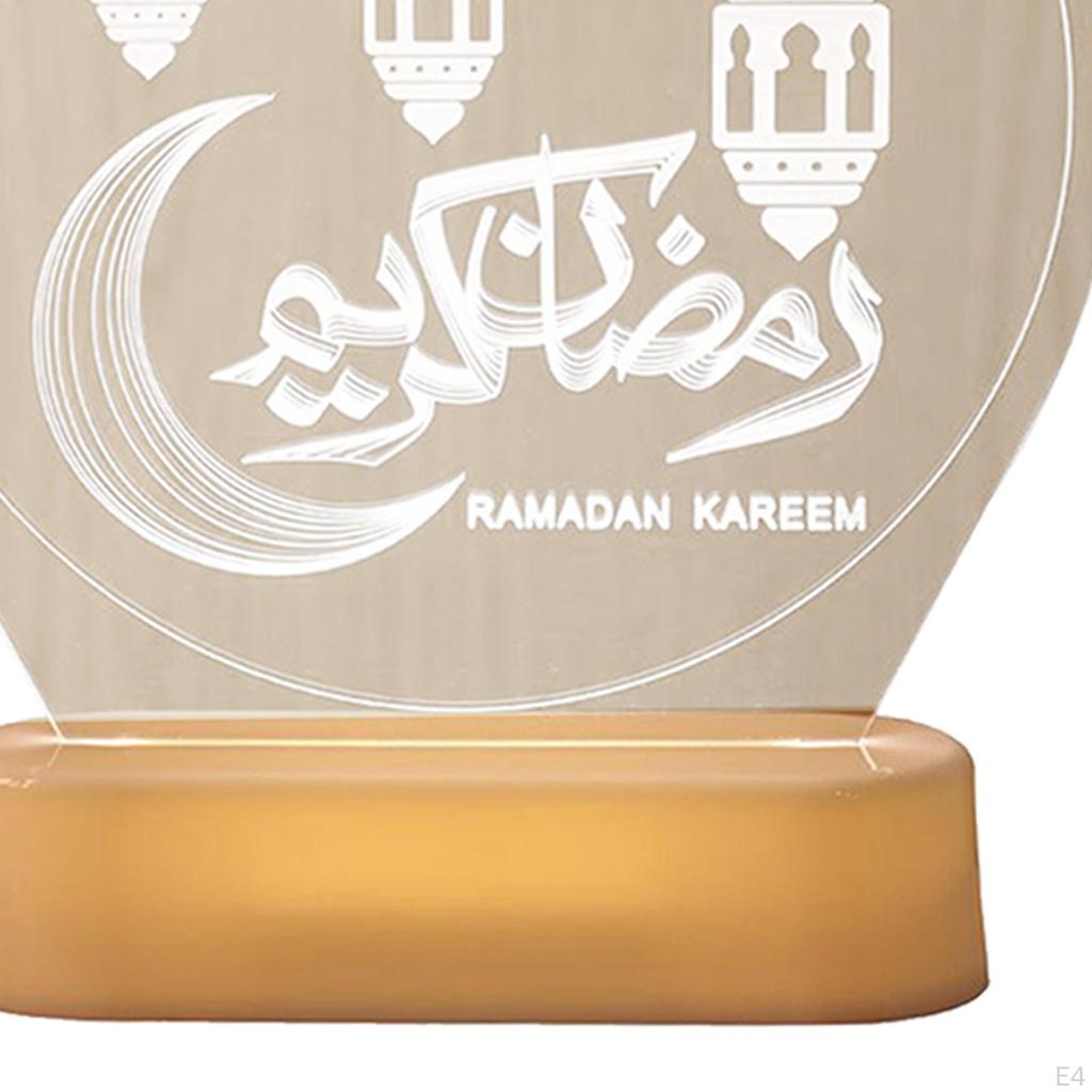 Islam Eid Mubarak Party Night Light Ramadan Lamp for Muslim Festival