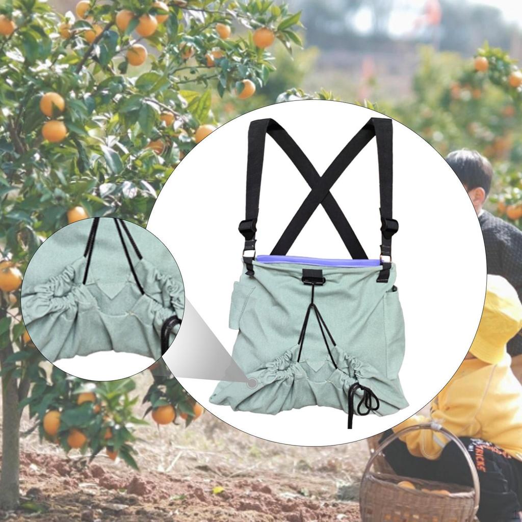 Canvas Bag for Fruit Collection, Foraging Holder Garden Use