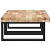 Vidaxl Wall Shelf Under Sink, Steel and Solid Acacia Wood