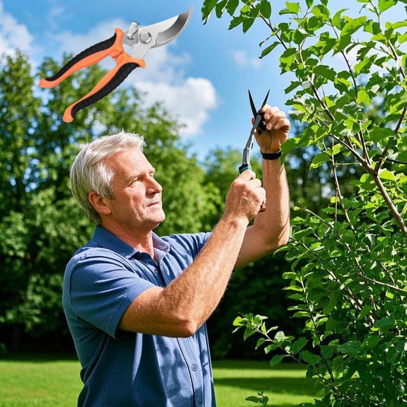 Stainless Steel Gardening Pruning Scissors with Ergonomic Design-manual Pruning Tools for Fruit Trees,flowers,and Plants,durable Metal Pruning Tools