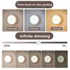 Mini Led Key-Operated Night Lights Usb Rechargeable Kitchen Bedroom Magnetic Base Wall Light Round Portable Night Lamp