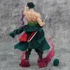 Anime One Piece Roronoa Zoro Battle Ver. GK PVC Action Figure 2 Heads Statue Model Kids Toys Doll Gifts 24cm