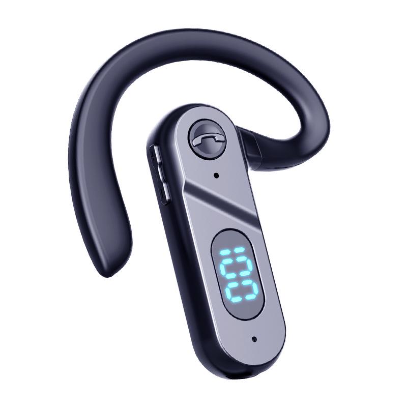 V28 Bone Conduction Wireless Headset: Large Battery, Digital Display, Voice Control, Not In-ear, Ideal for Sports & Business.