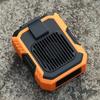 Portable Waist Fan with Power Bank&LED Light Body Fan Wearable Personal Fan Belt Fan for Outdoor Works Hiking Camping