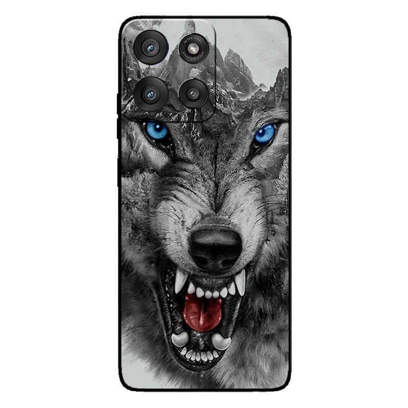 For Motorola Moto G56 G86 Case Fashion Protective Silicone Back Cover For Moto G86 5G TPU Back Phone Capa MotoG56 5G Wolf Funda