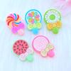 10pcs New Cute Lollipop Series PVC Flexible Glue FlatBack DIY Scrapbook Embellishment Phone Craft Decoration