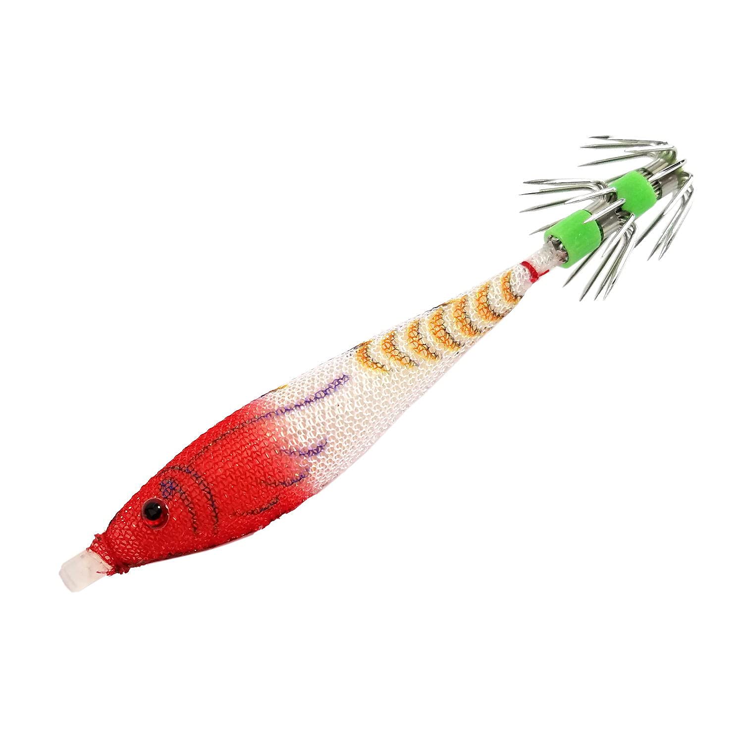 Glory Fish Sutte Gummy Drop 9cm Red and White LU-074 9cm