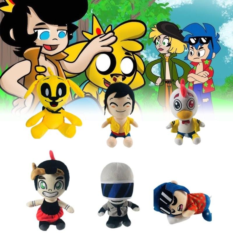 Adorable Mikecrack Yellow Dog Rooster Mask Plush Toy 25cm Soft And Comfortable For Kids