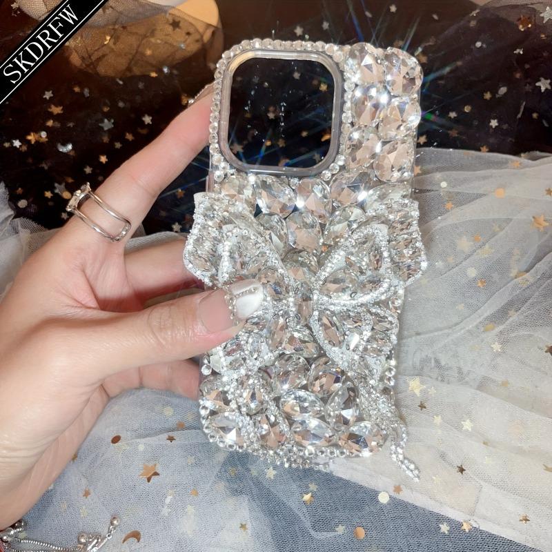 Luxury Diamond Bow Tassel Phone Case, Fits iPhone 13-17 Series