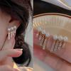 French Retro Simualtion Pearl Earrings Female Niche Light Luxury High-end Design Sense Earrings Temperament Simple Super Fairy Earrings