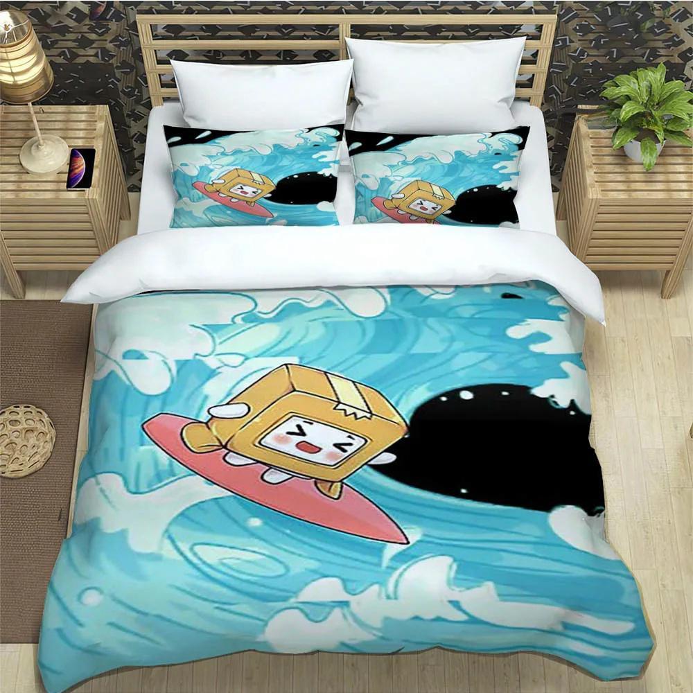 

Lankybox Foxy Boxy милые комплекты постельного белья изысканный комплект постельного белья пододеяльник комплект постельного белья роскошный подарок на день рождения EU Twin 135x200cm