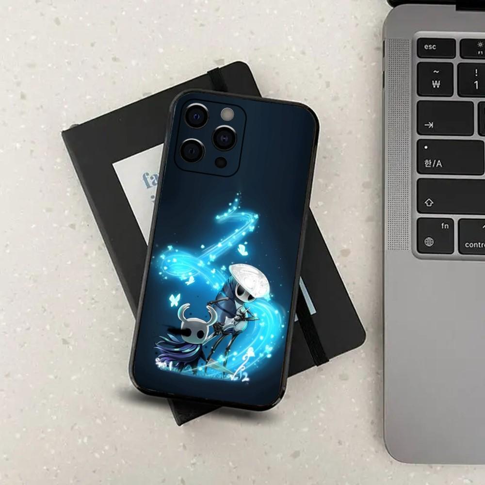 Game H-Hollow K-Knight Phone Case For Apple iPhone 15,14,13,12,11,Pro,X,XS,Max,XR,Plus,Mini Soft Black Cover