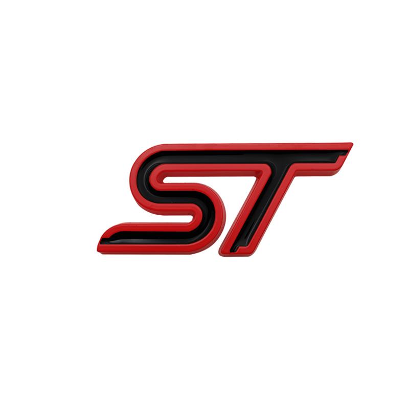 ST Logo Grille Badge τρισδιάστατο μεταλλικό έμβλημα αυτοκόλλητο για ST Line Fiesta Focus Edition Car X KUGA Mondeo Ecosport Αξεσουάρ