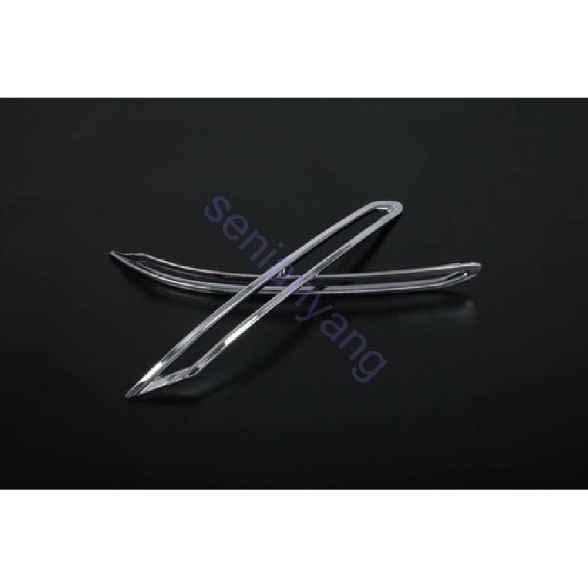 2*ABS Rear Fog Light Cover Trim For 2018- Honda Accord Sedan Chrome foglight