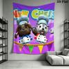 Overcooked Wall Hanging Printed Fabric Blanket Decorative Tapestries for Bedroom Living Room Home Decor