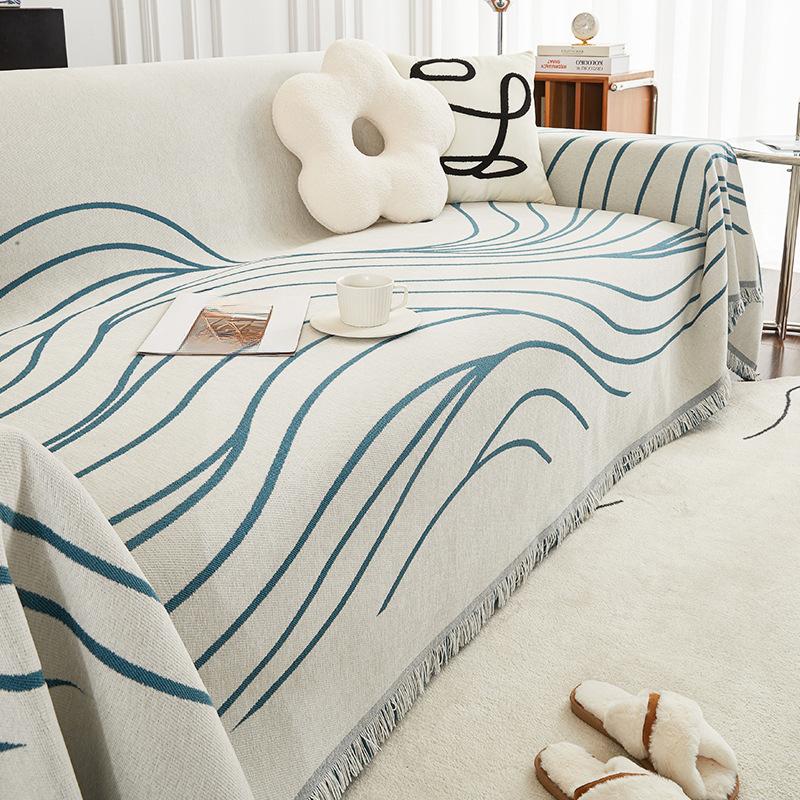 Shoreline Chenille Sofa Handtuch Vier Jahreszeiten Universal All-Inclusive Sofabezug Staubschutz Wohnzimmer Einteiliger Sofabezug Stoff