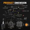 for CFMoto UForce U10 Pro/ Uforce U10 Pro XL UTV Turn Signal Kit 110dB Horn Pre-Wired Plug and Play UTV ATV Blinker Lever Switch