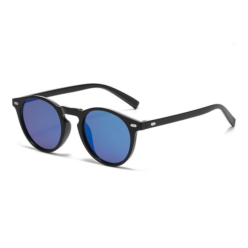 New Vintage Round Sunglasses UV400 Protection Sturdy Metal Frame Fashion Eyewear for Men Trendy Sunscreen Shades