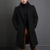 New fashionable autumn and winter men's woolen coats slim long casual and versatile coats