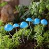 6PCS/SET Weatherproof Potted Plant Plugin Resin Mushroom Bonsai Decoration Lawn Decoration