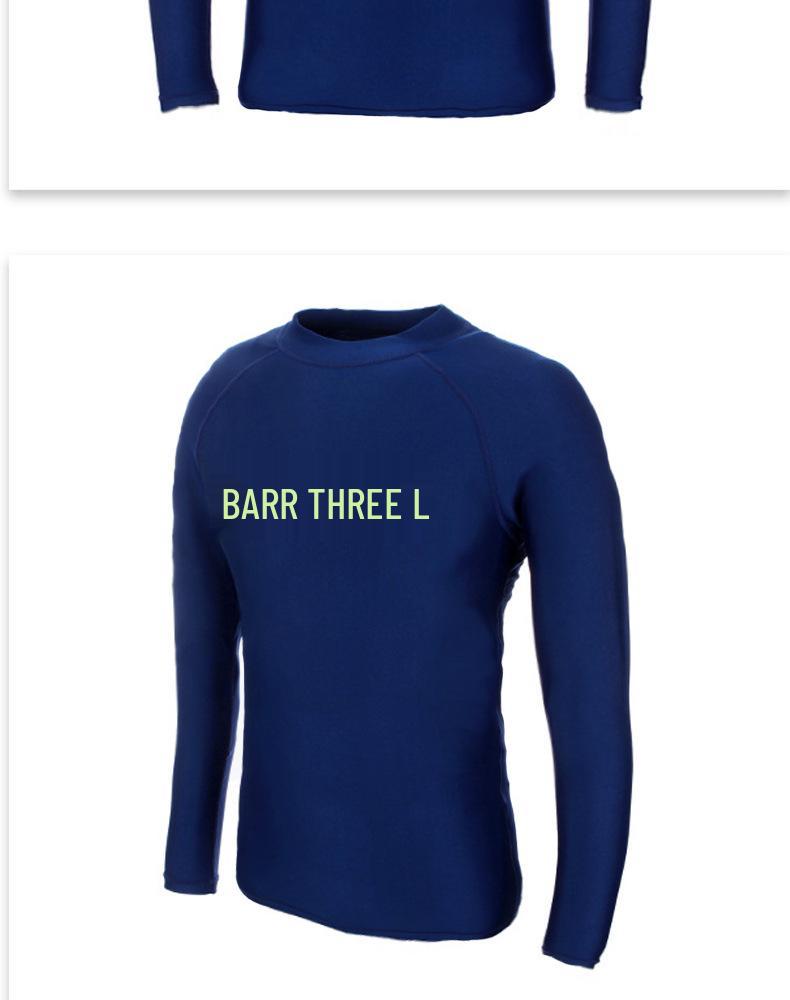 Men's Quick-Dry Long Sleeve Wetsuit for Surfing, Snorkeling, and Water Sports - Sun Protection & Jellyfish Defense.