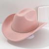 Rhinestone-Embellished Western Cowboy Hats for Men & Women, Bridal & Honeymoon Sun Hats