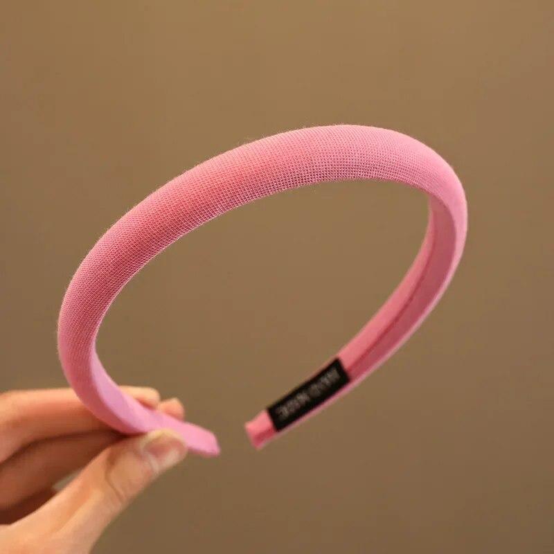 Diadema coreana de Color caramelo para niña, diadema sencilla de moda coreana para niña pequeña, accesorios para el cabello