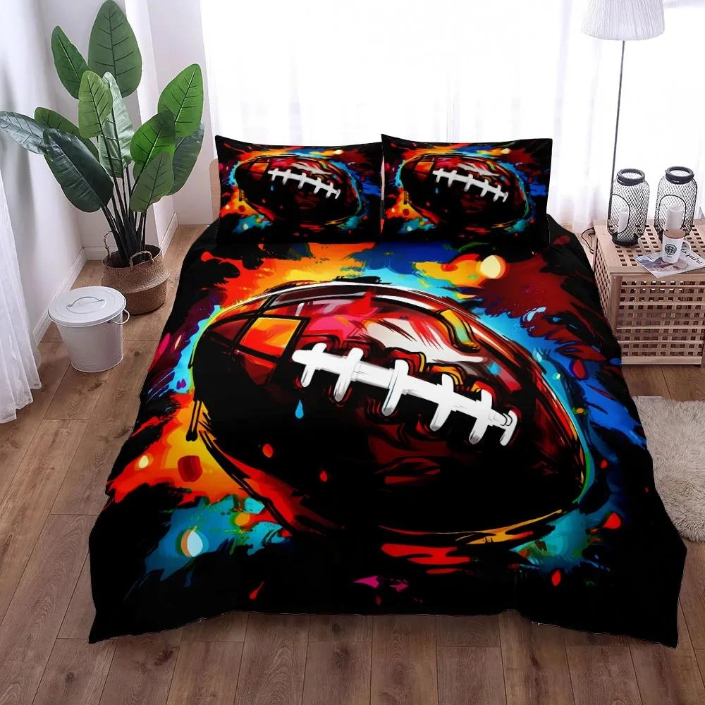 National Football Poster Duvet Cover Set King Queen Double Full Twin Single Size Bed Linen Set Duvet Cover Bed Set Quilt Cover