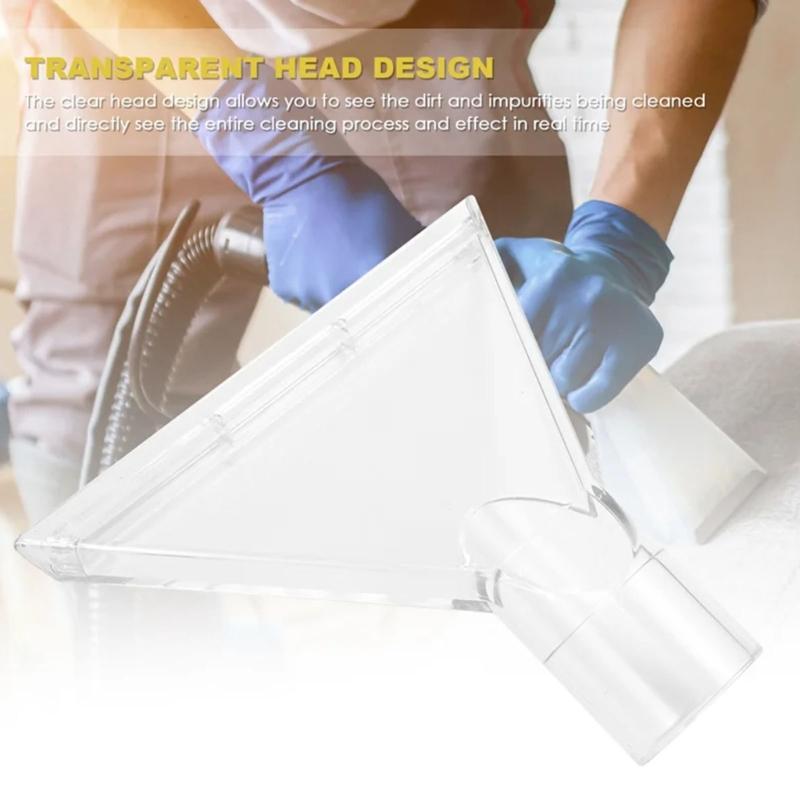Clear Scrub Head Extraction Nozzles With Adapters Upholstery Carpet Cleaning Attachment Home Appliance Parts Enduring