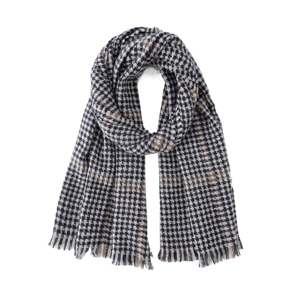 Casual Winter Plaid Scarf Korean Checkered Scarf High Quality Men's Plaid Scarf Gifts
